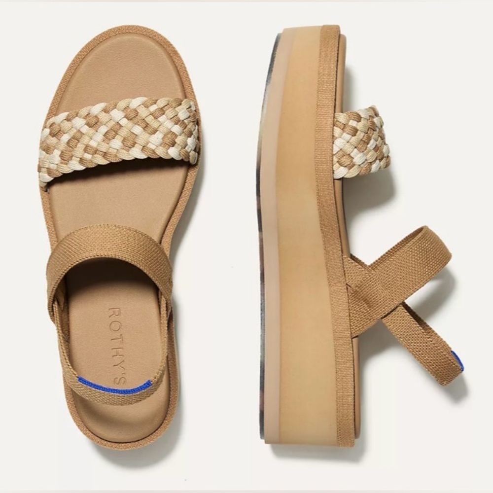 Rothy's The Lightweight Wedge Sandals Size 11